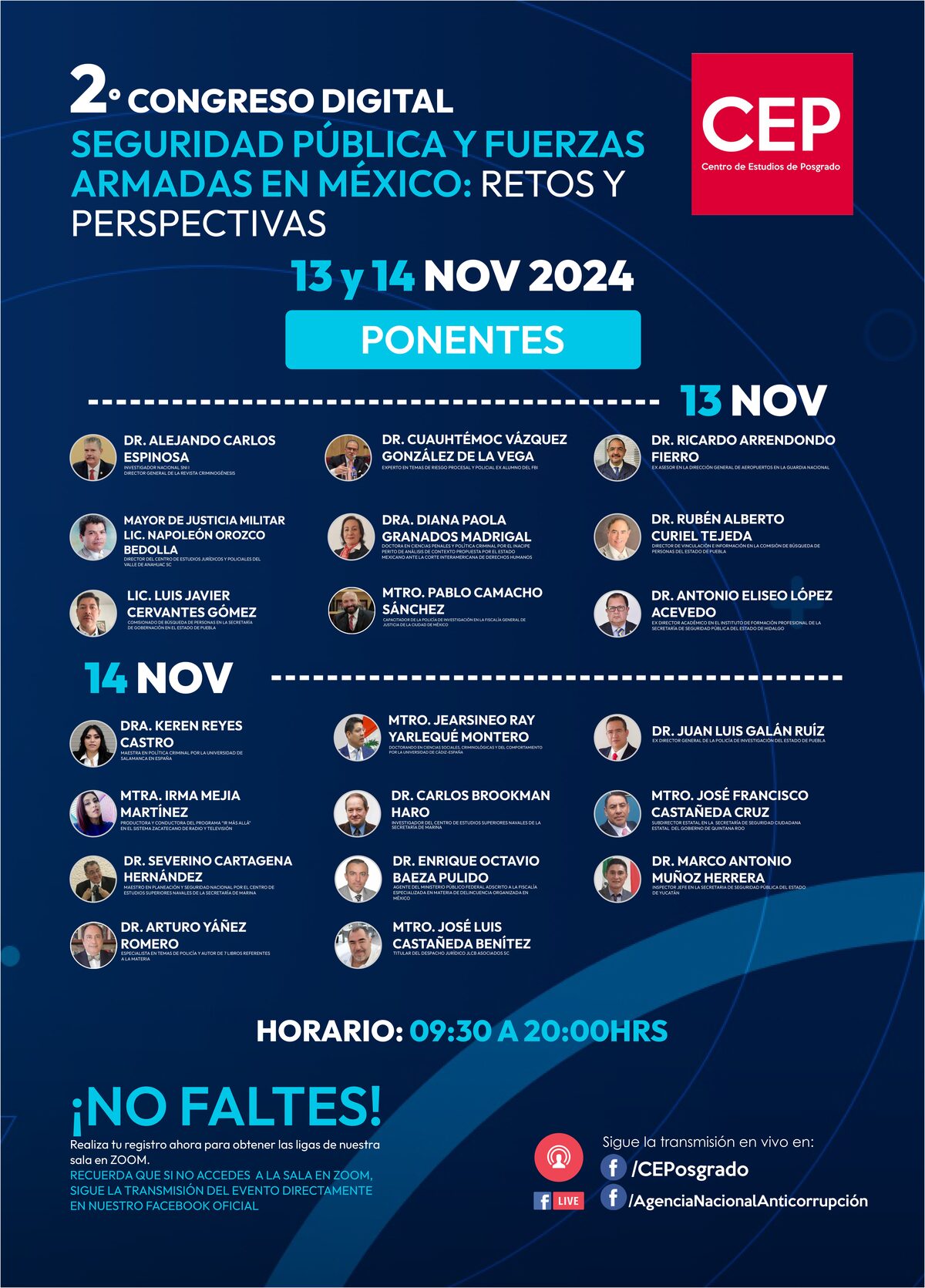 Cartel del 2.º Congreso Digital: Seguridad Pública y Fuerzas Armadas en México